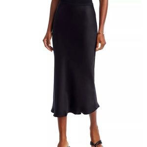 Anine Bing Black Silk Midi